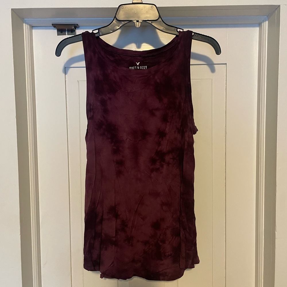 American Eagle Outfitters Deep Purple Tank Top